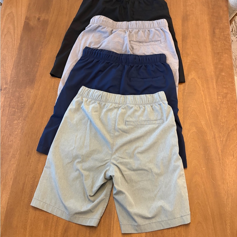 Old Navy Boys' Casual Drawstring Shorts - Navy, Light Gray, Black, Heather - Picture 2 of 3